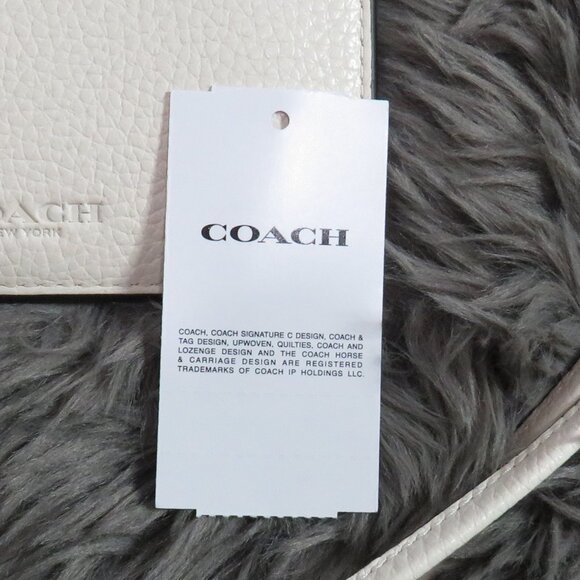 Coach Leather Zip Lanyard Card Case (Chalk) - Picture 3 of 3